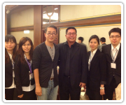 2012亞洲直腸鏡外科學術會議陳自諒主任於晚宴時表揚本公司專案團隊